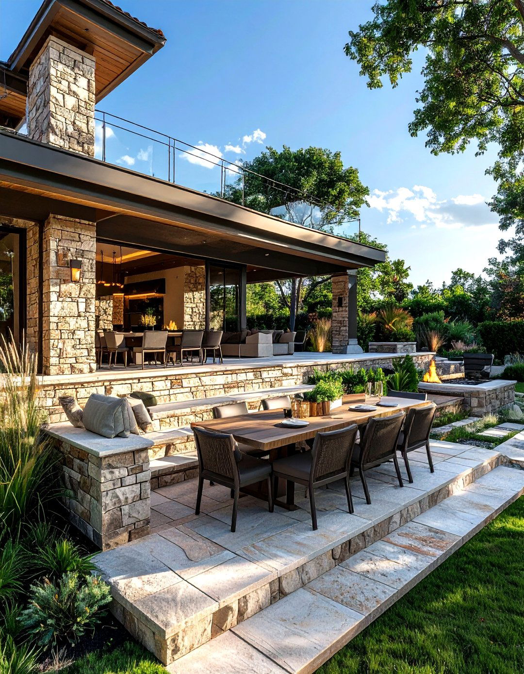 Multi Level Patio Dining - 30 patio dining ideas