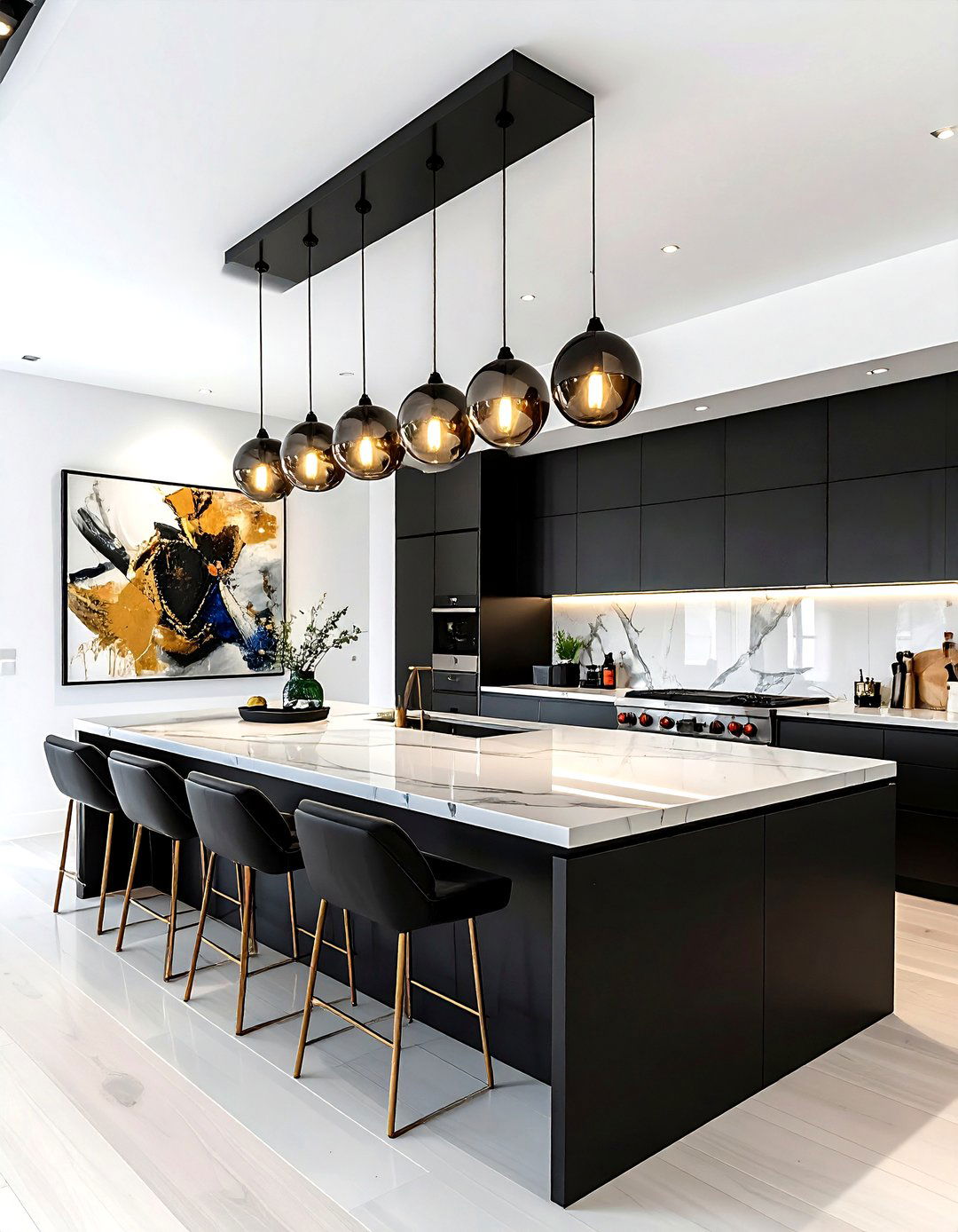 Multi Light Pendant - 30 kitchen lighting ideas