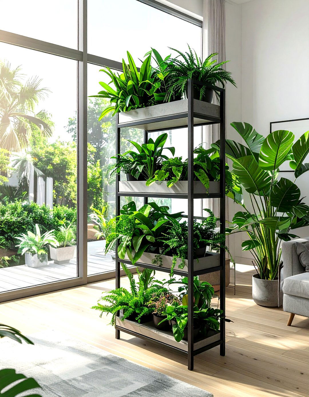 Multi Tier Plant Stand For Large Windows - 30 living room plant stands