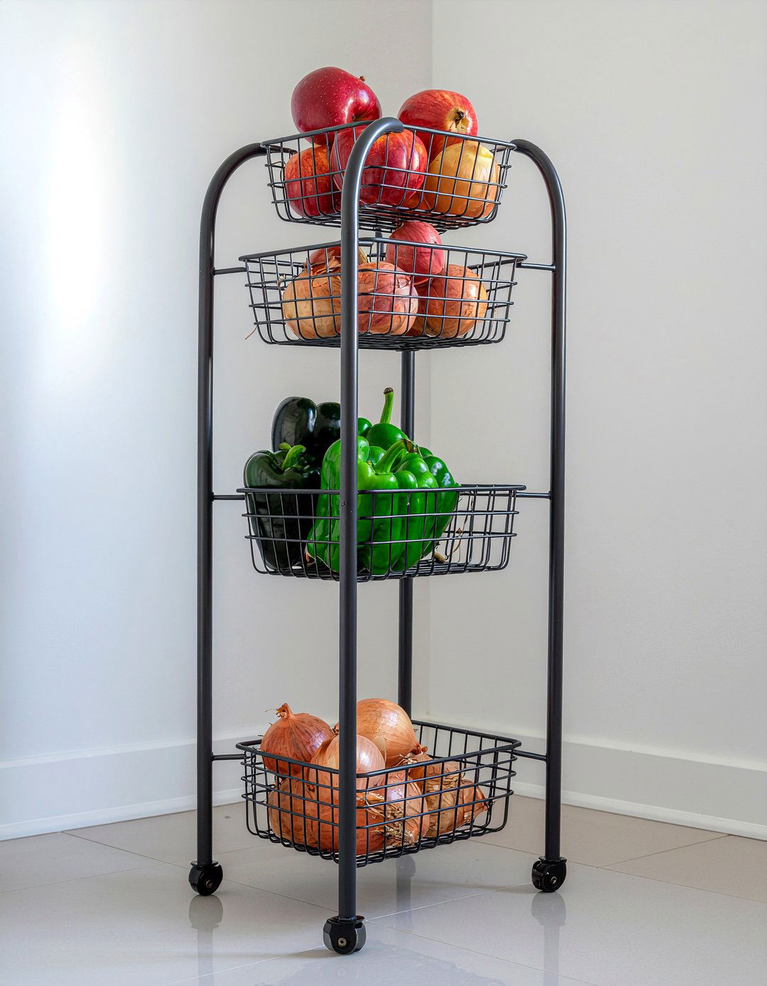 Multi Tier Vegetable Cart - 30 kitchen cart ideas
