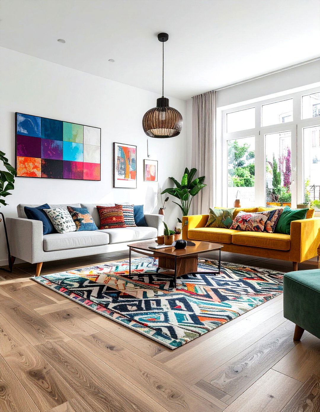 Multi Tonal Laminate Flooring - 30 living room laminate flooring ideas