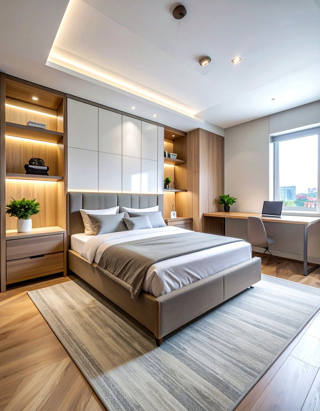 Murphy bed layout for office - 30 bedroom furniture placement