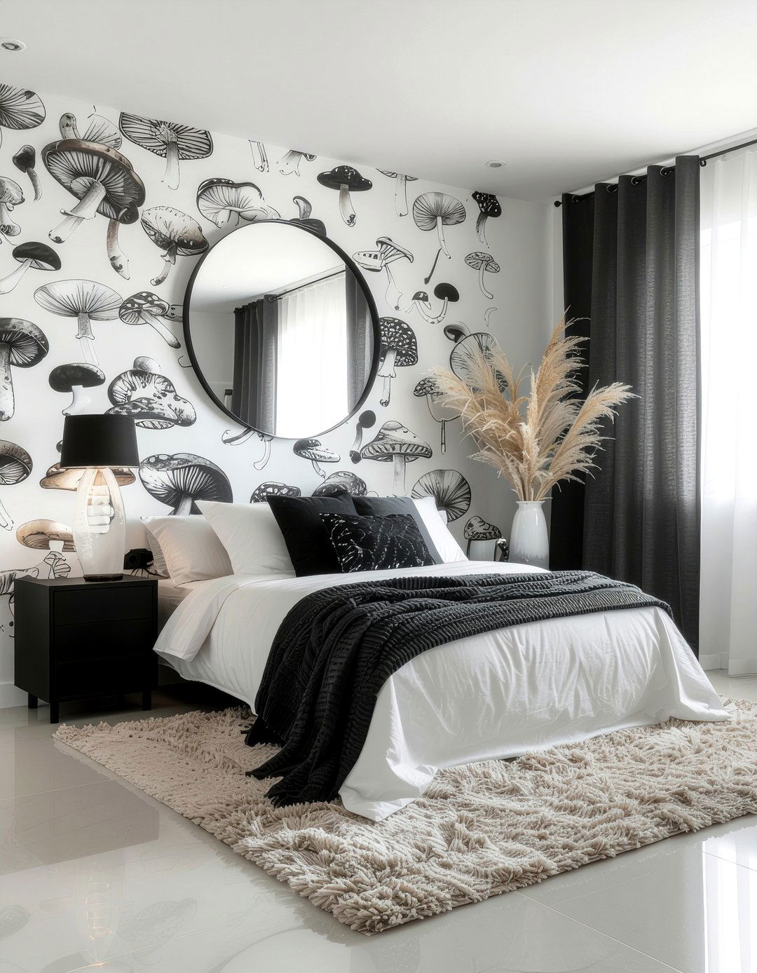 Mushroom Peel And Stick Wallpaper - 30 bedroom neutral wallpapers