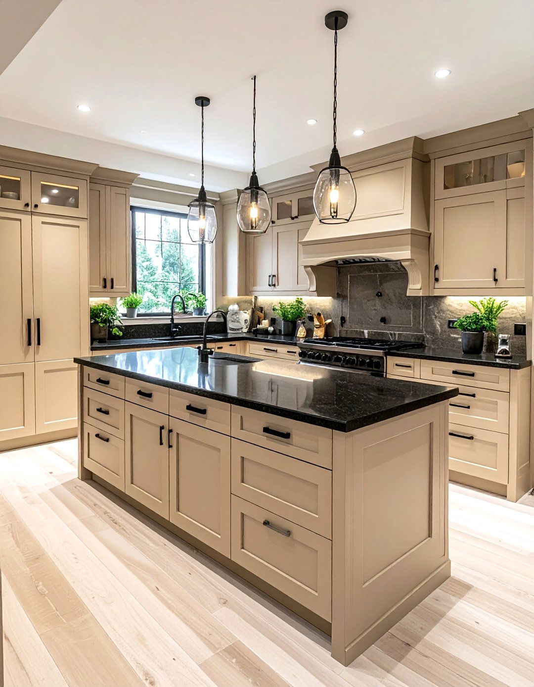 Mushroom beige kitchen cabinets - 30 beige kitchen furniture ideas