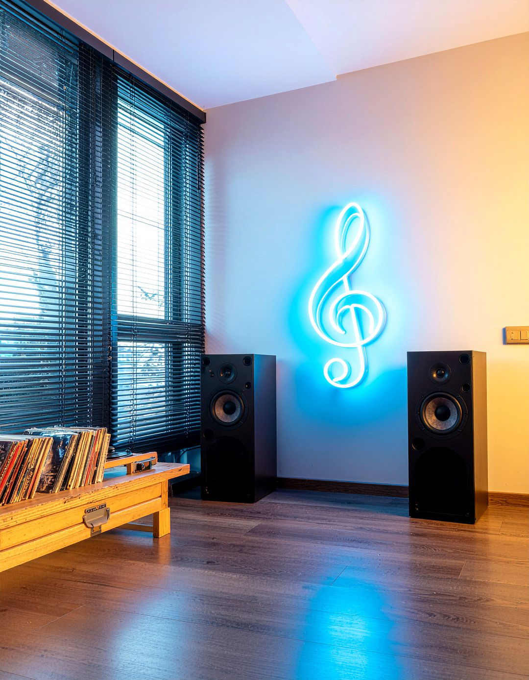 Music Note Neon Decor - 30 living room led signs