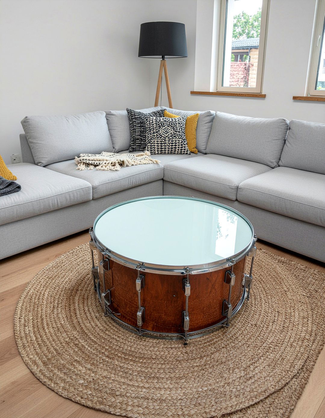 Musical Instrument Table - 30 music themed living room ideas