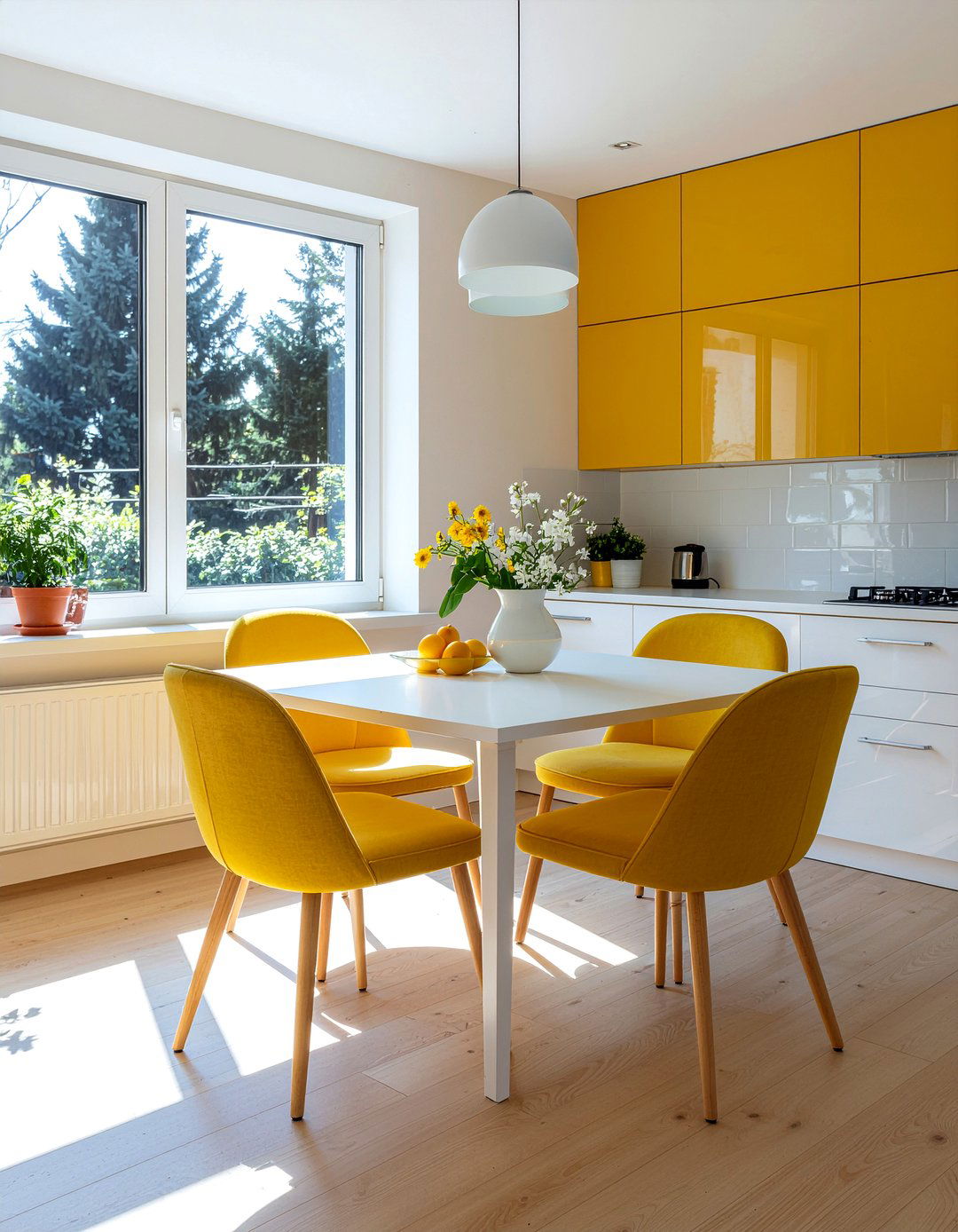 Mustard Dining Chairs - 30 mustard kitchen ideas