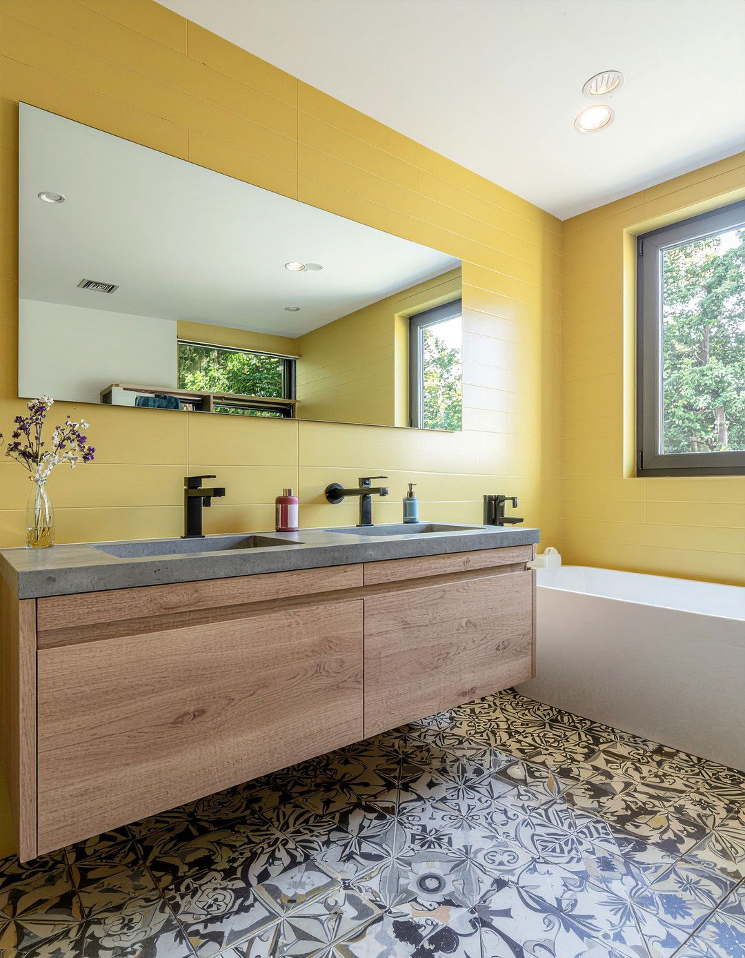 Mustard Yellow Bathroom - 30 bathroom color ideas