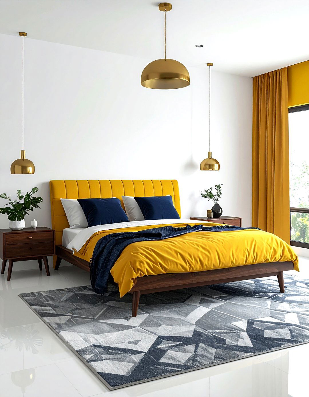 Mustard Yellow Bedroom - 30 bedroom accent color ideas