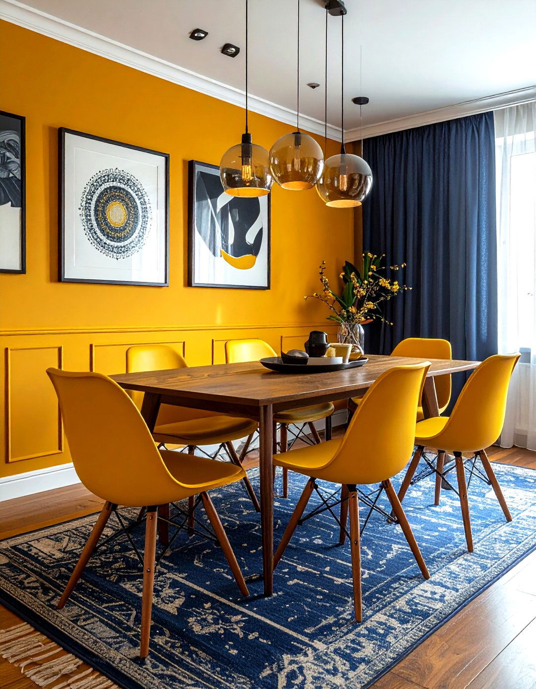 Mustard Yellow Dining Room - 30 dining room paint color ideas