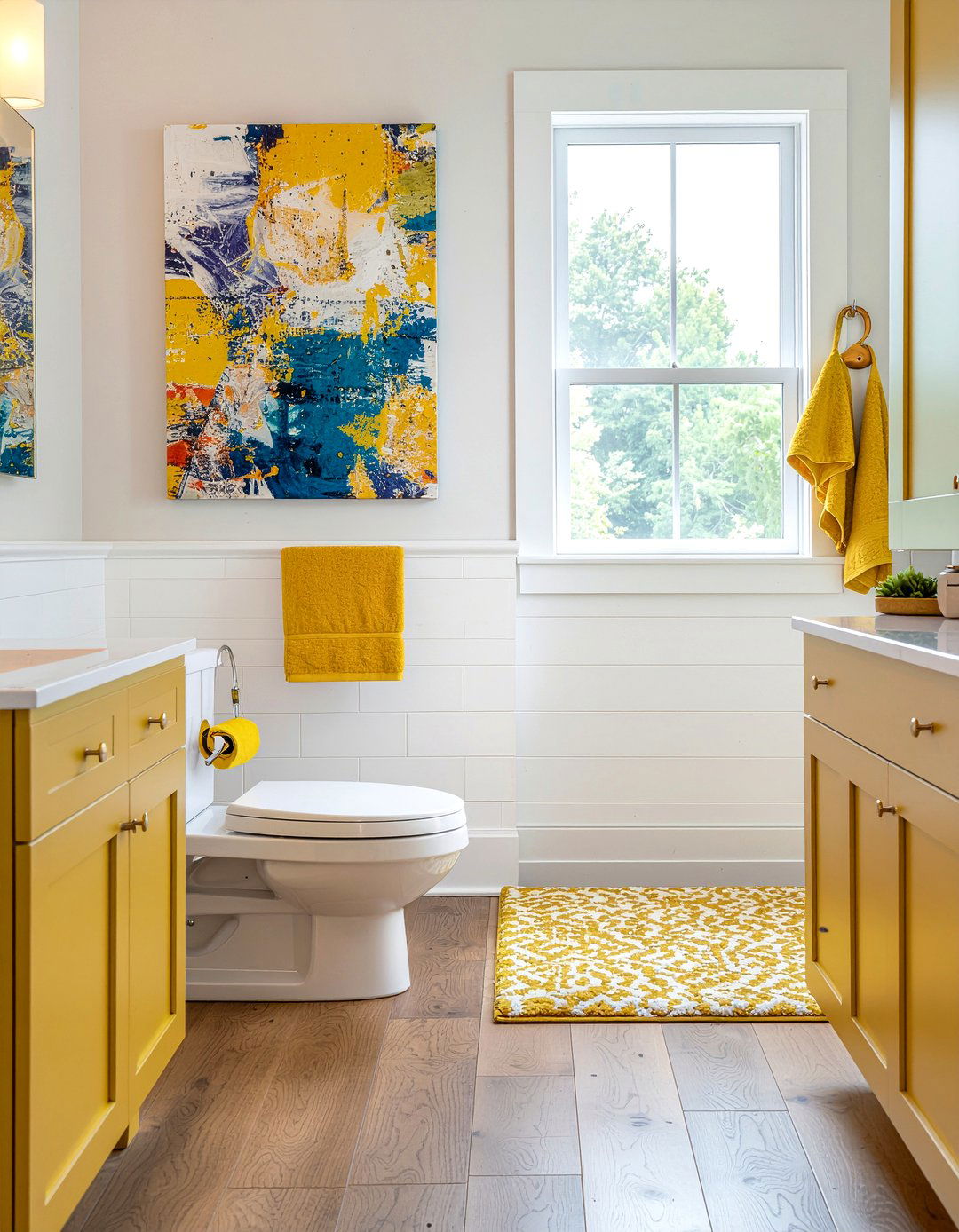 Mustard Yellow Guest Bathroom - 30 mustard bathroom ideas