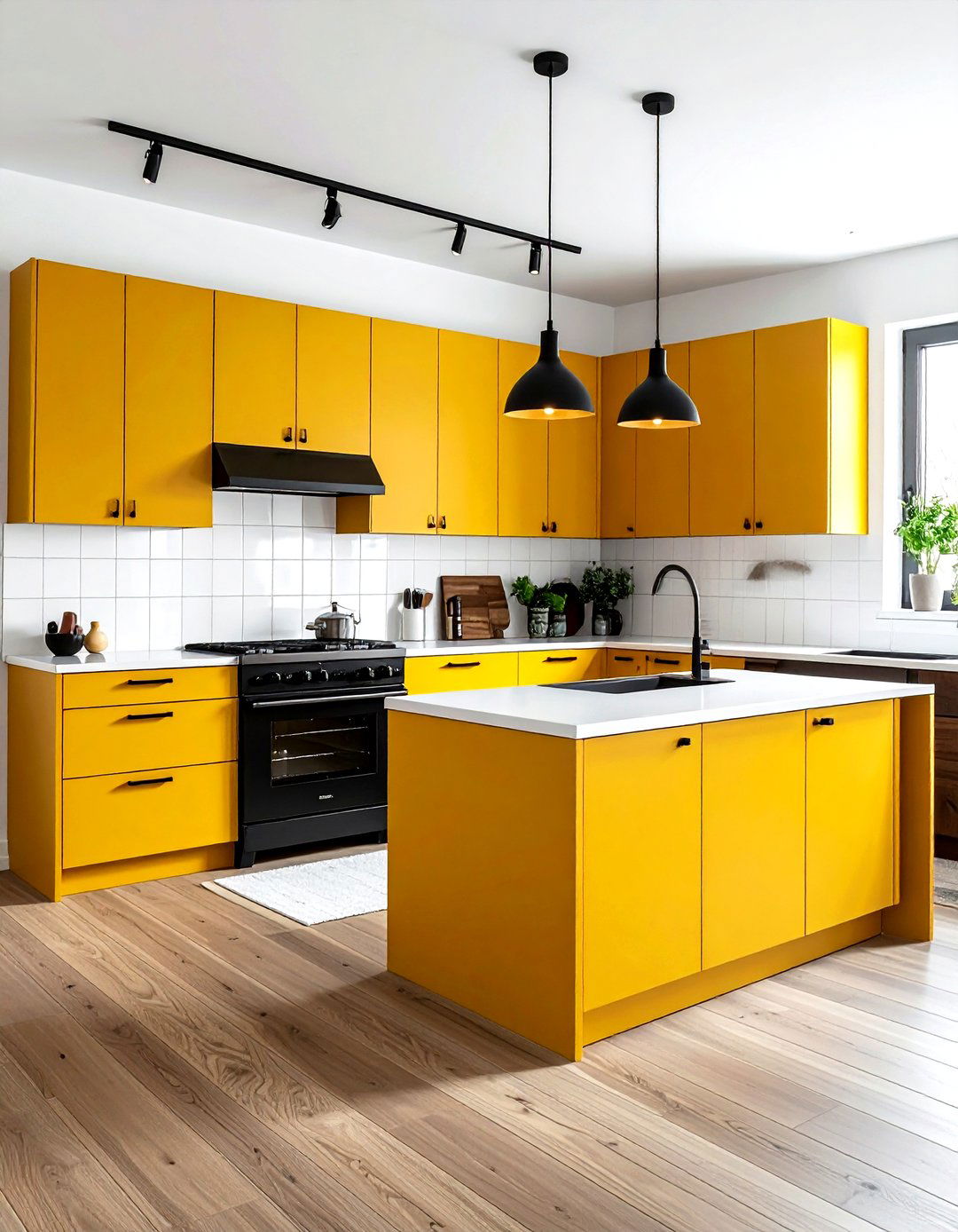 Mustard Yellow Kitchen - 30 kitchen paint ideas