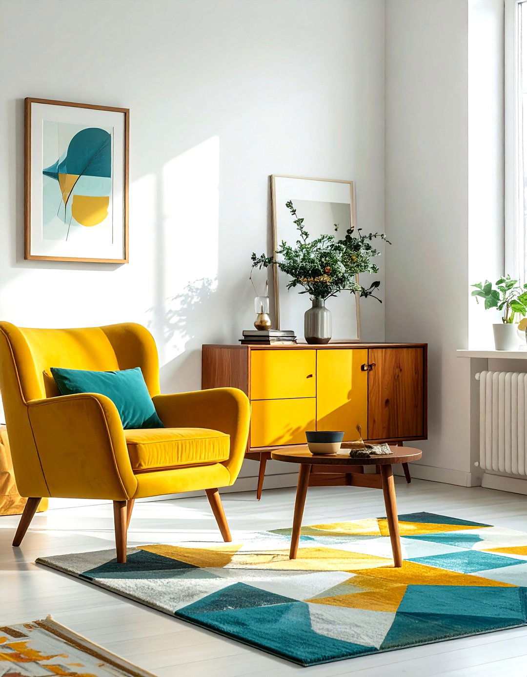 Mustard Yellow Living Room - 30 living room paint color ideas