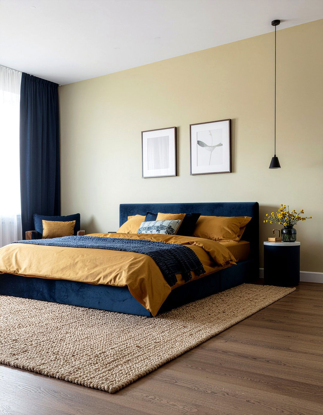 Mustard Yellow Satin Bedding - 30 satin bedroom ideas