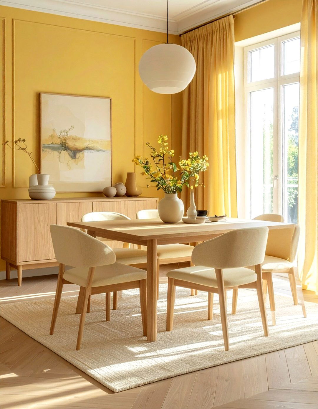 Mustard Yellow Vanity - 30 yellow bathroom decor ideas