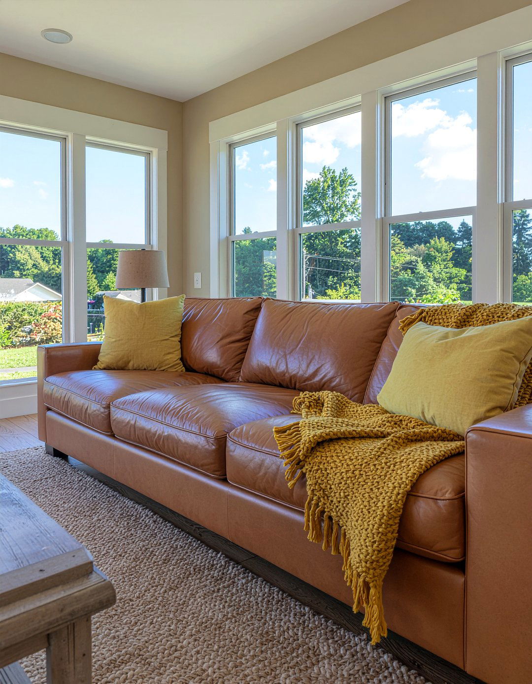 Mustard and brown living room - 30 mustard living room ideas