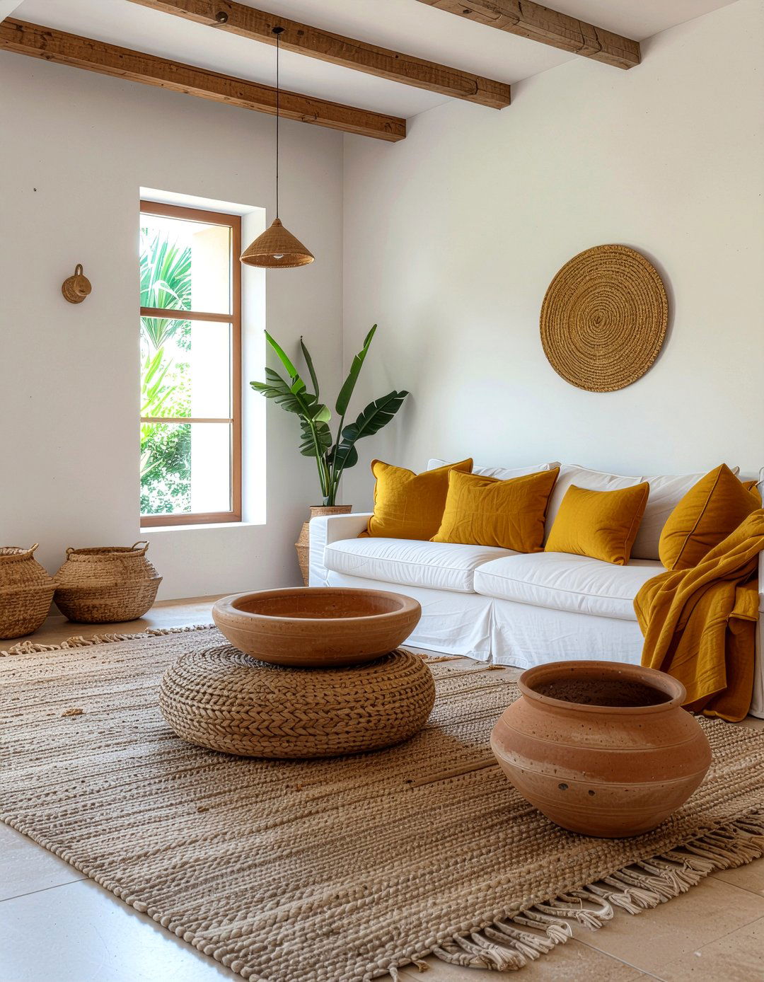 Mustard and terracotta living room - 30 mustard living room ideas