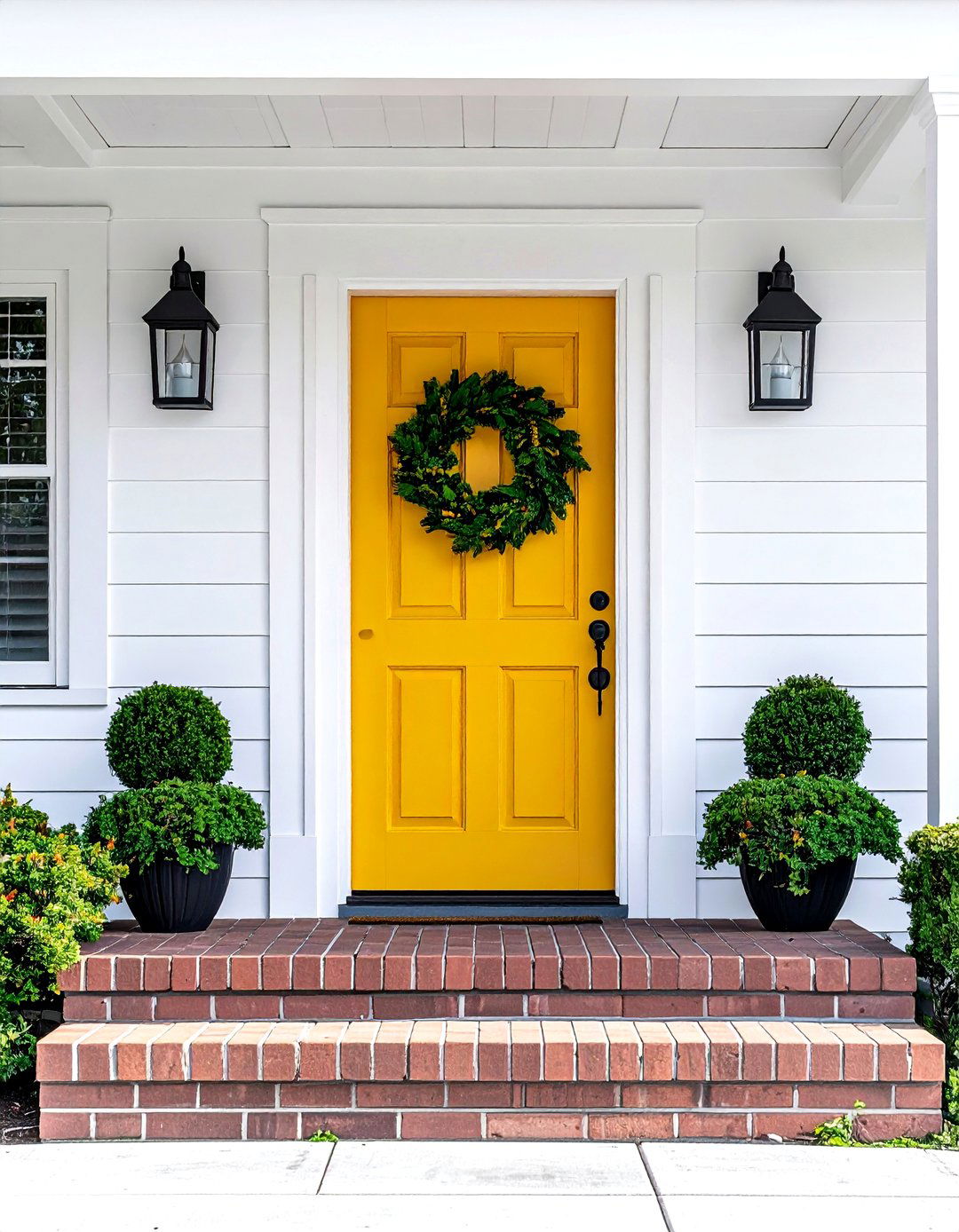 Mustard front door - 30 mustard decor ideas