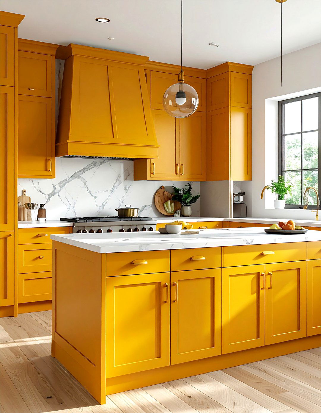 Mustard kitchen cabinets - 30 mustard decor ideas