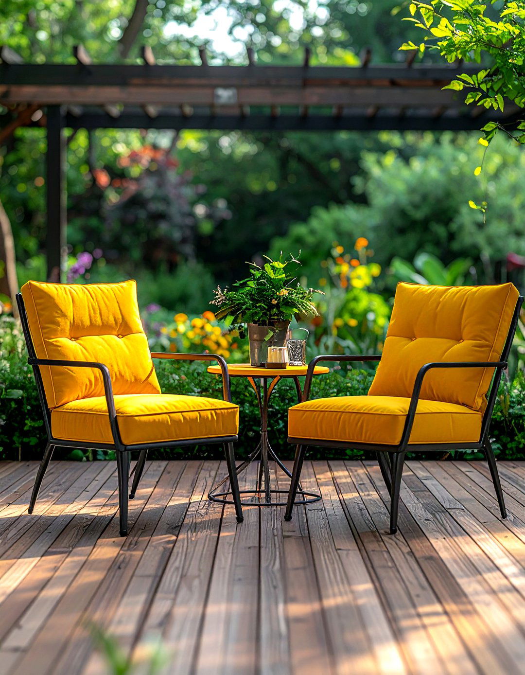 Mustard patio furniture - 30 mustard decor ideas