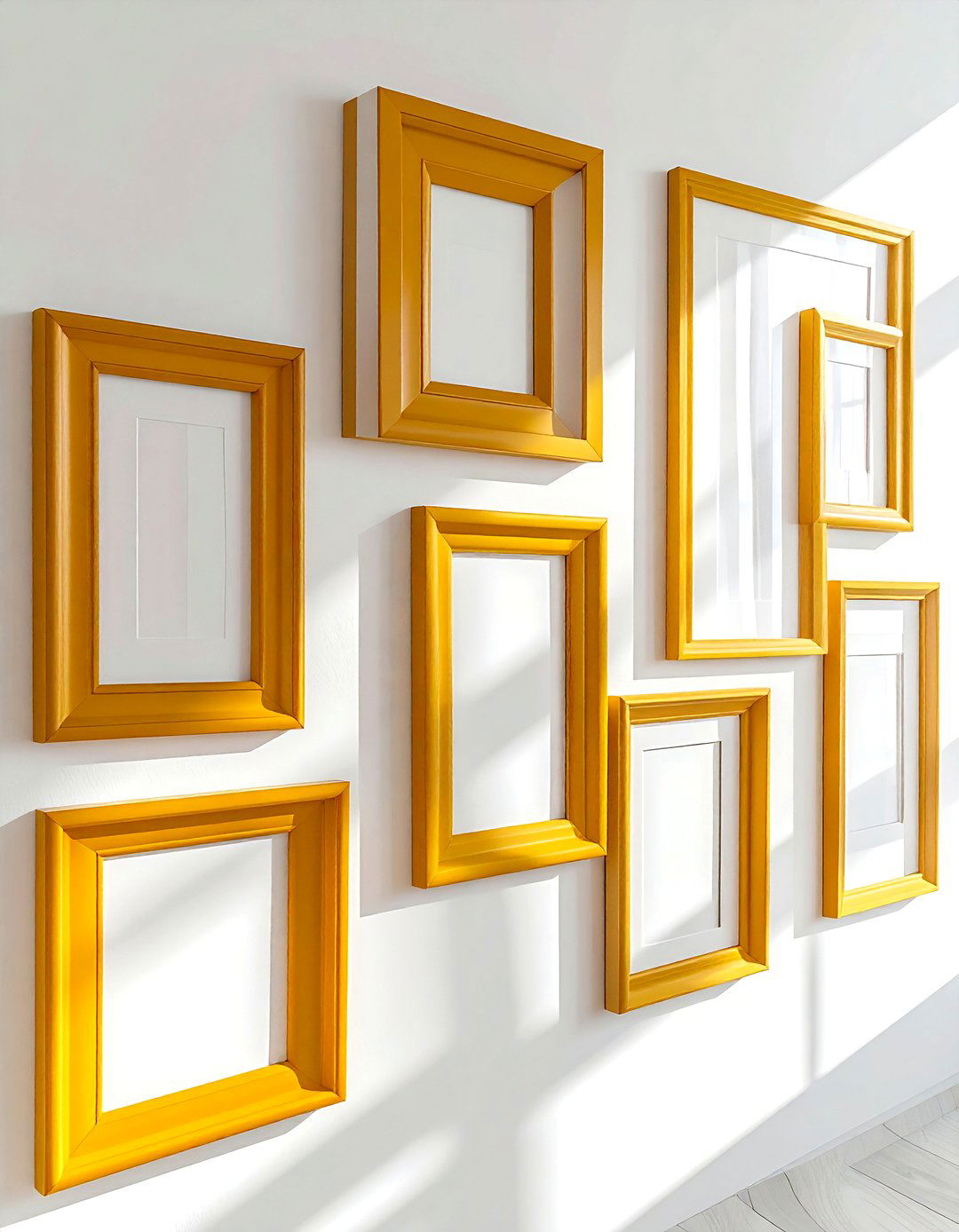 Mustard picture frames - 30 mustard decor ideas