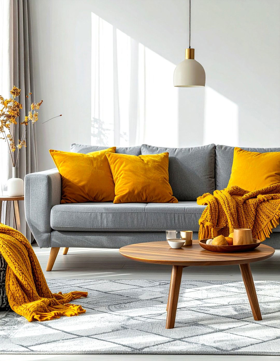 Mustard yellow accents - 30 mid-century modern decor ideas