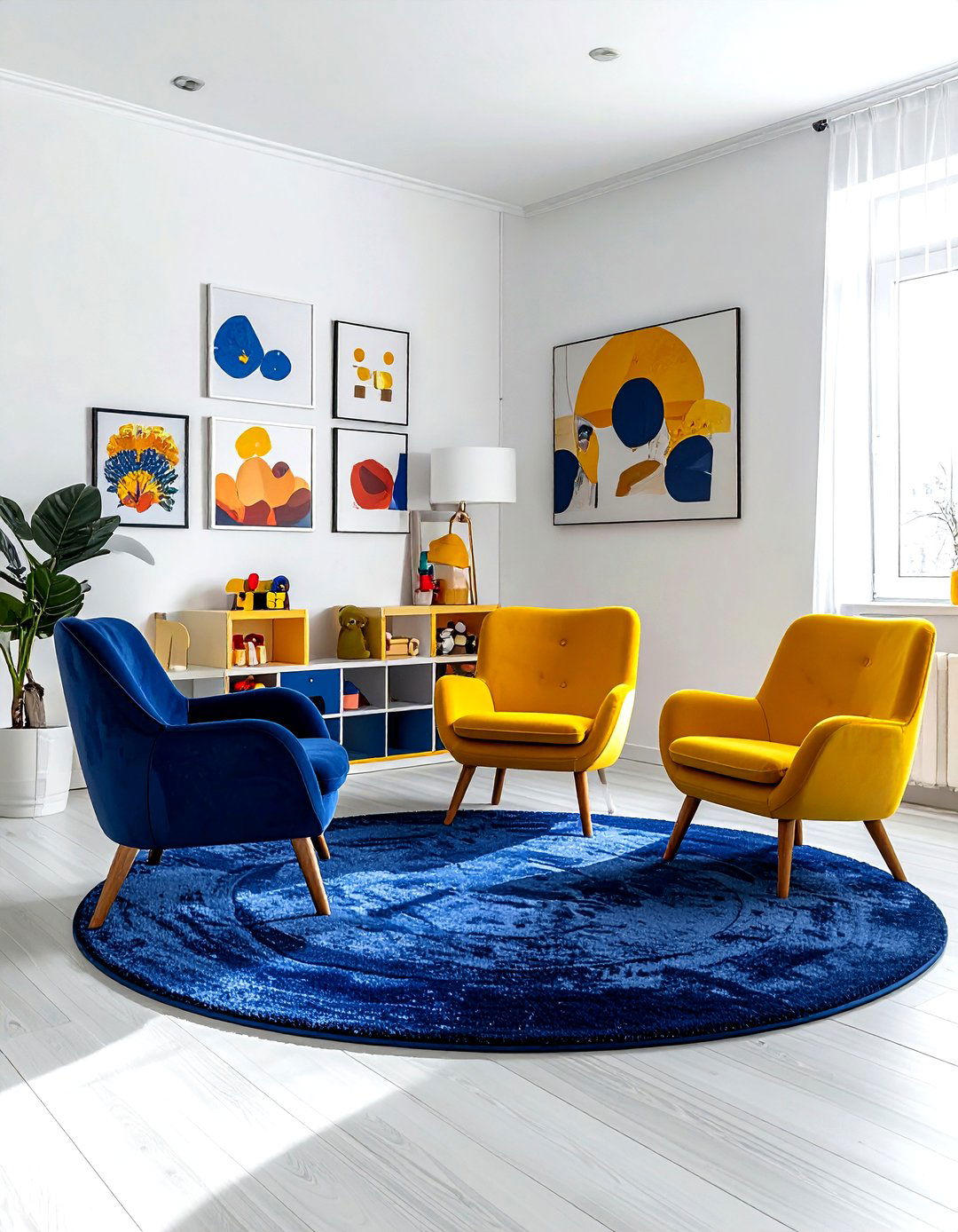 Mustard yellow and navy - 30 color scheme ideas