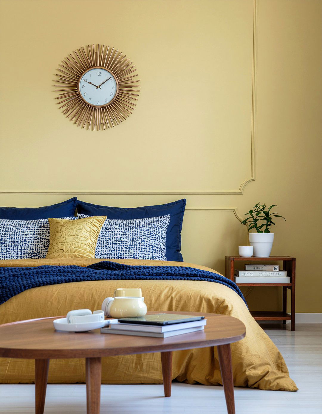 Mustard yellow bedroom - 30 bedroom color ideas