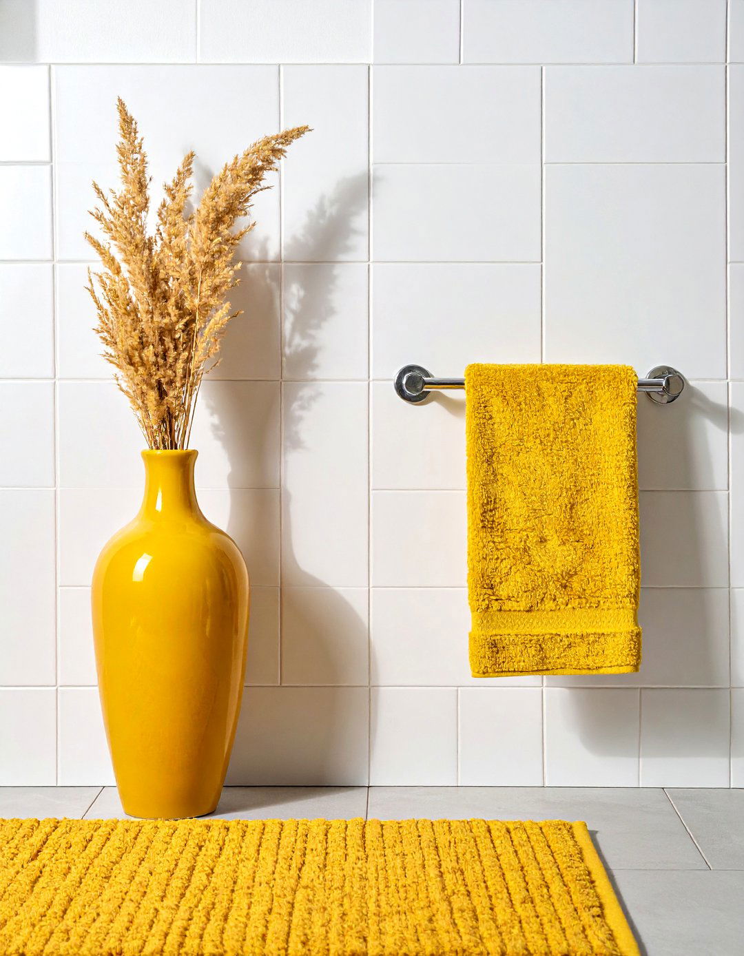 Mustard yellow decor - 30 earthy tone bathroom ideas