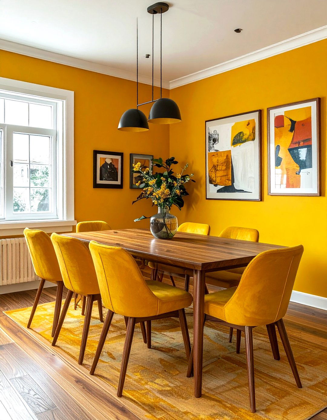 Mustard yellow dining room - 30 dining room paint colors