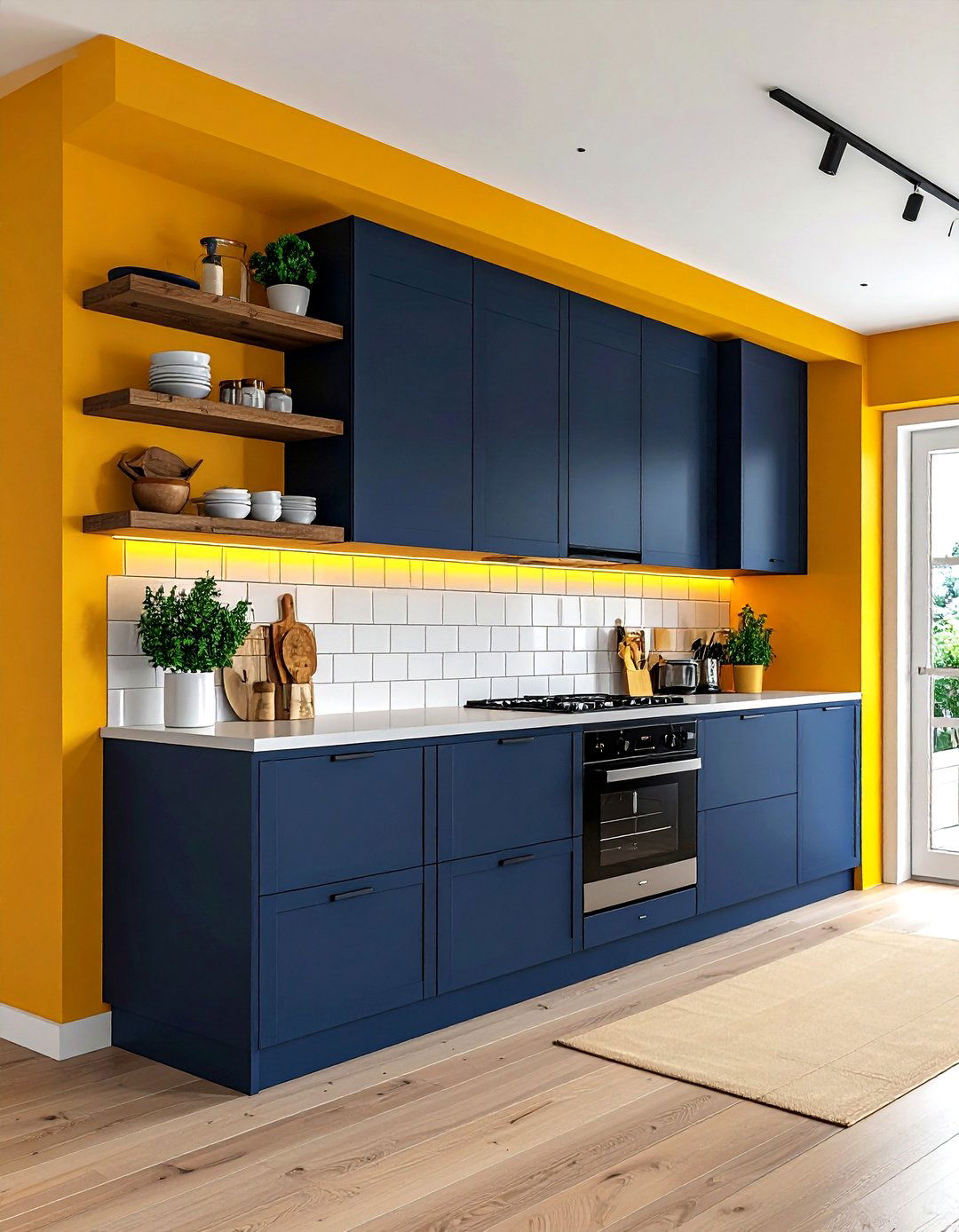 Mustard yellow kitchen - 30 bold paint color ideas