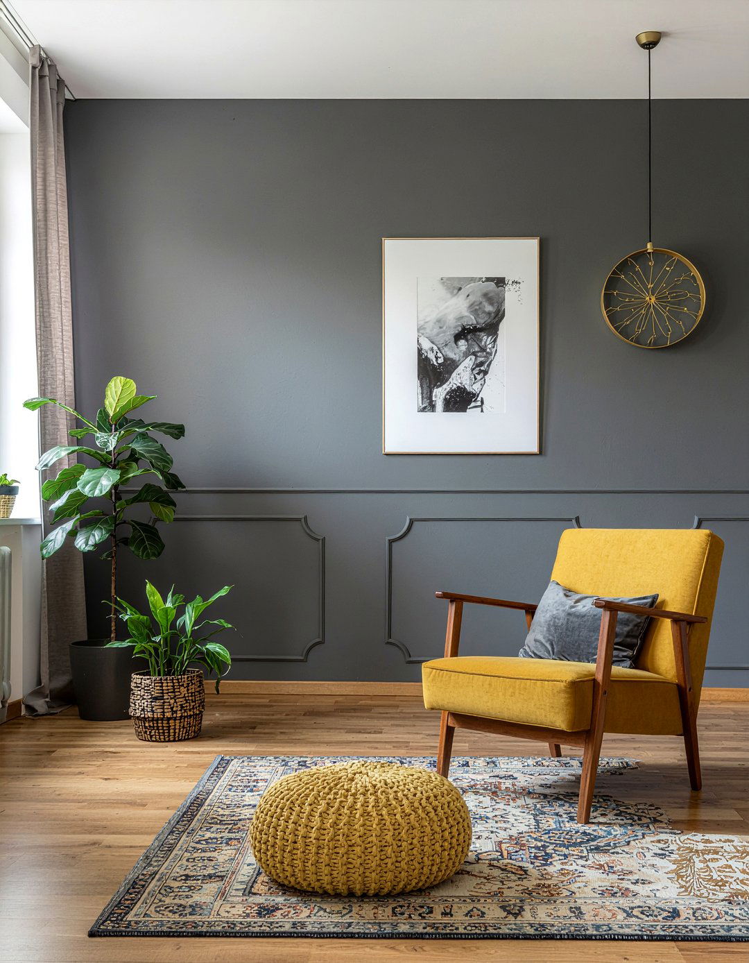 Mustard yellow living room - 30 earthy living room ideas