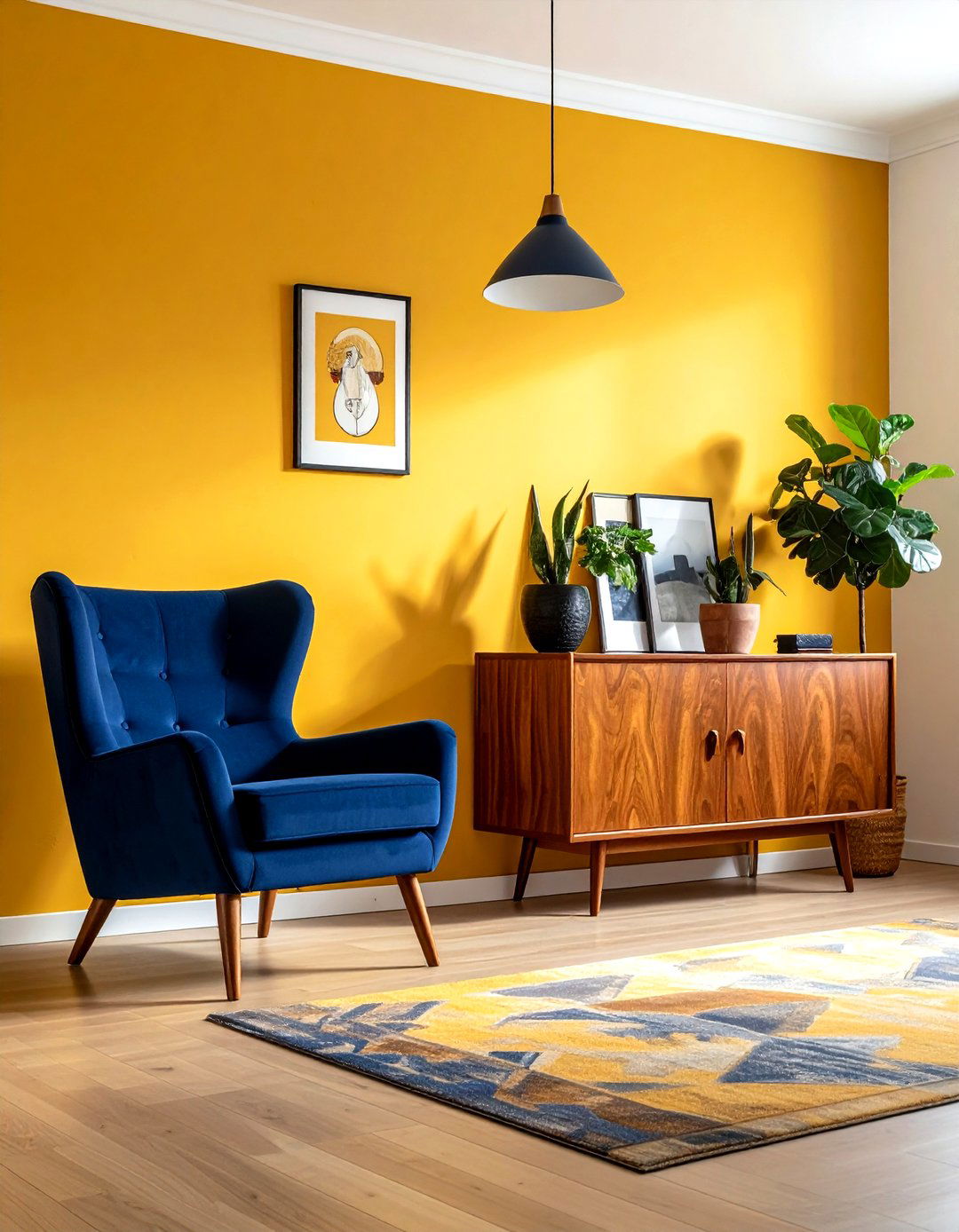 Mustard yellow living room - 30 living room paint ideas