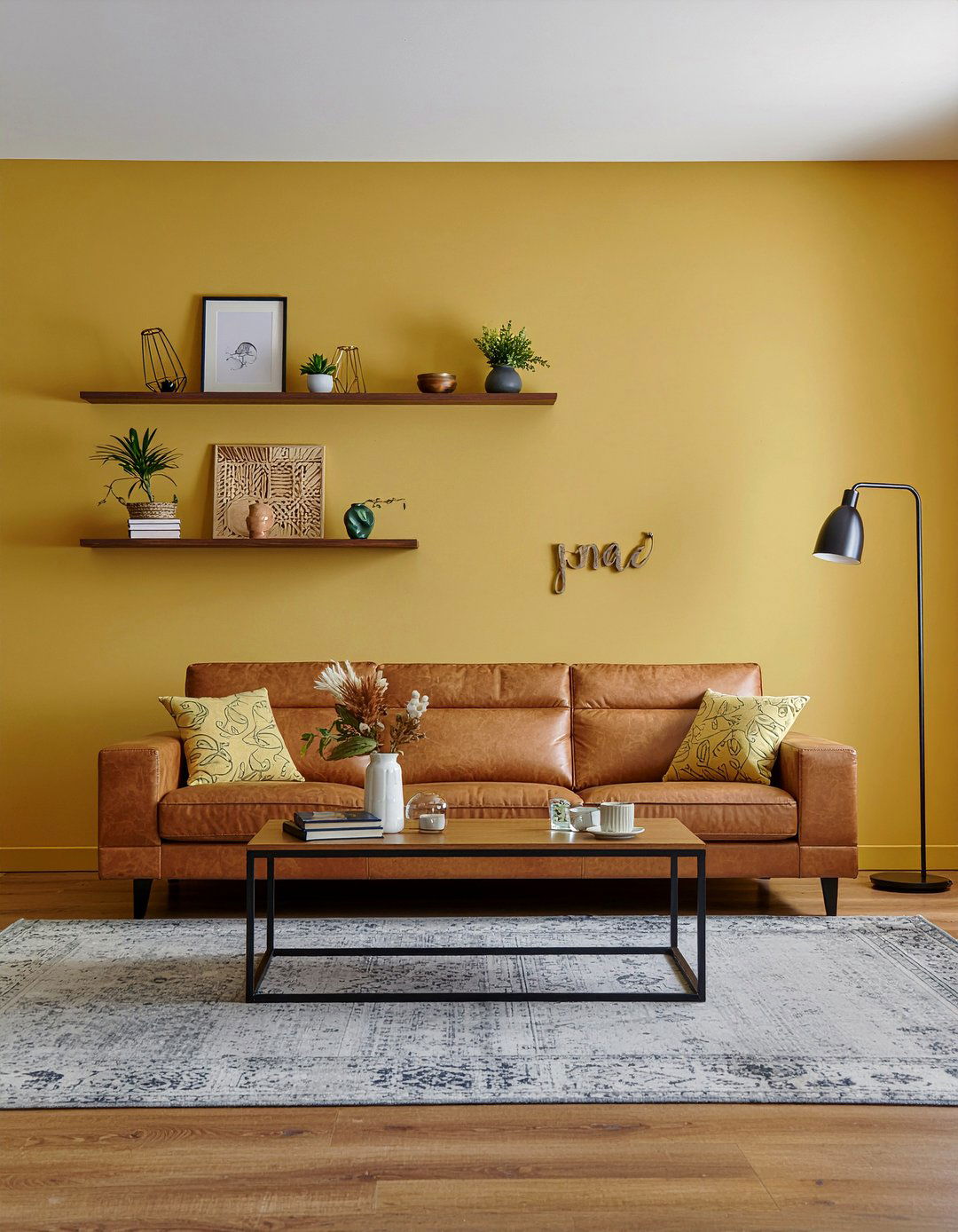 Mustard yellow living room - 30 colorful living room ideas