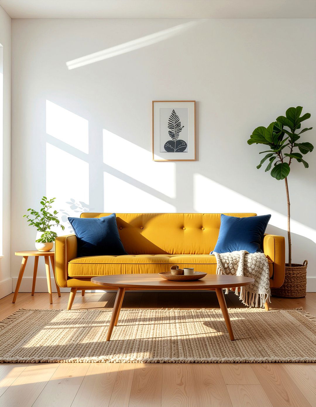 Mustard yellow sofa - 30 living room sofa ideas