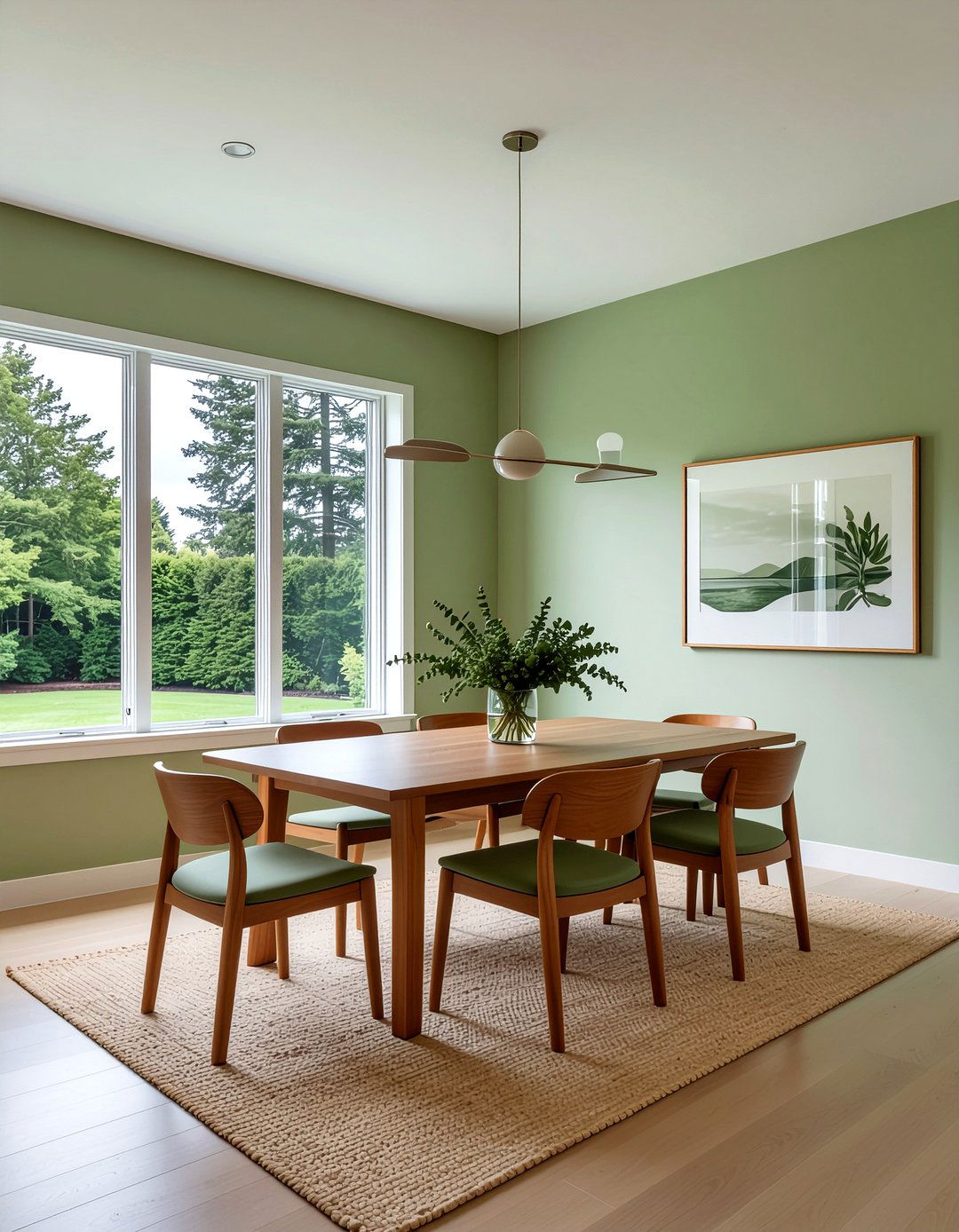 Muted Green Wall Paint - 30 prairie dining room ideas