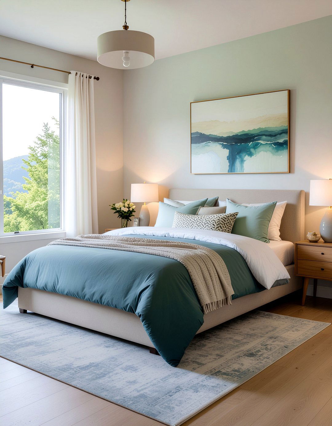 Muted Rainbow Palette - 30 rainbow bedroom ideas