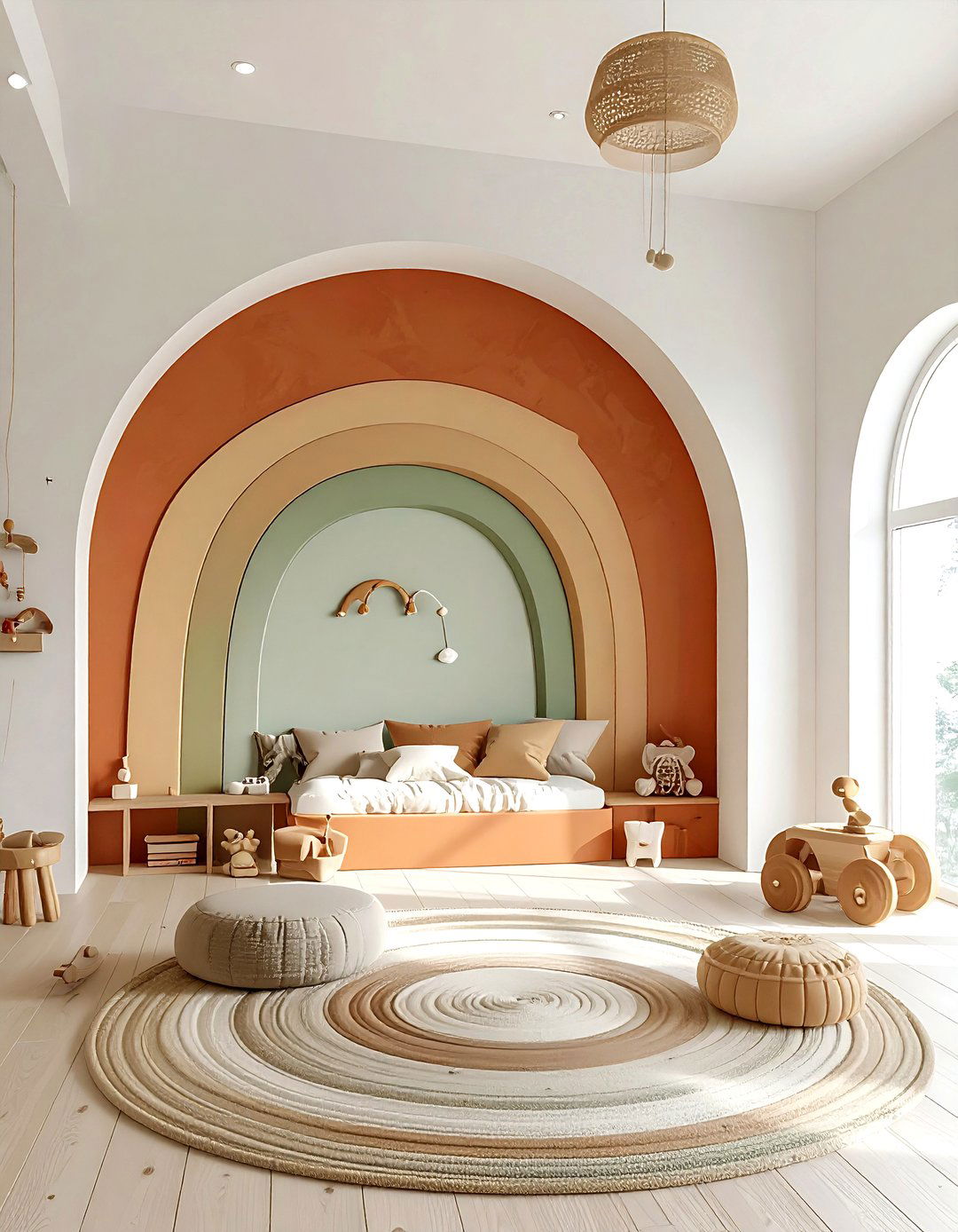 Muted Rainbow Playroom - 30 rainbow decor ideas