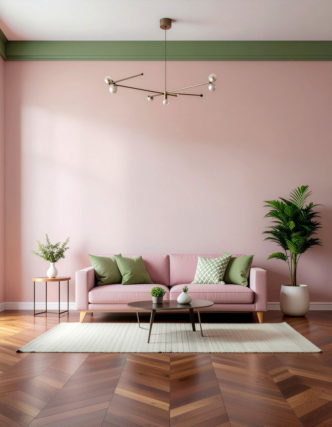 Muted pink living room - 30 living room pink walls