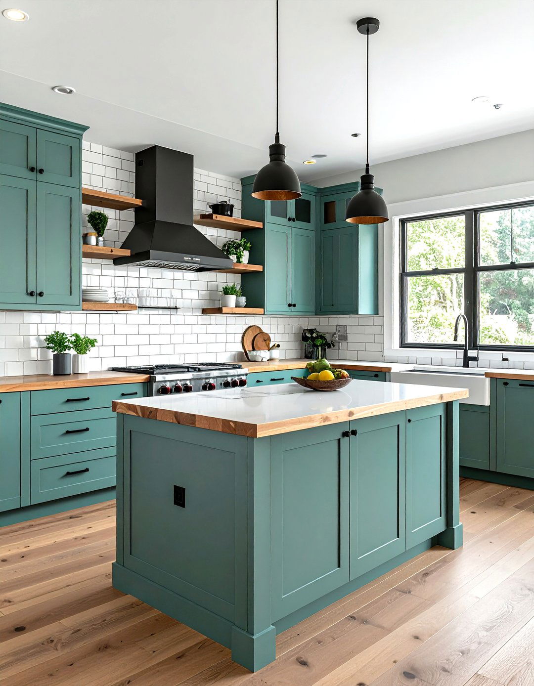 Muted teal paint - 30 paint color ideas
