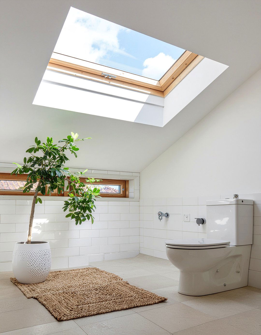 Narrow Bathroom Skylight - 30 long narrow bathroom layout ideas