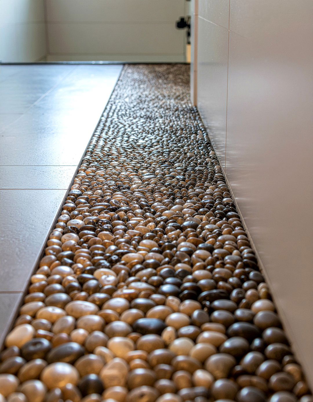 Narrow Bathroom Textured Flooring - 30 long narrow bathroom layout ideas