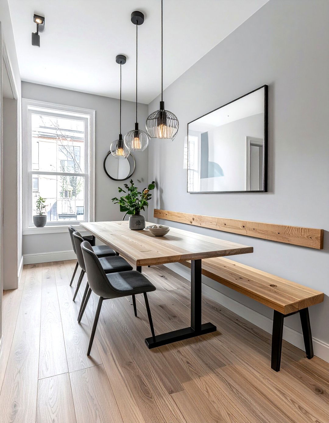 Narrow Dining Room - 30 streamlined dining room ideas