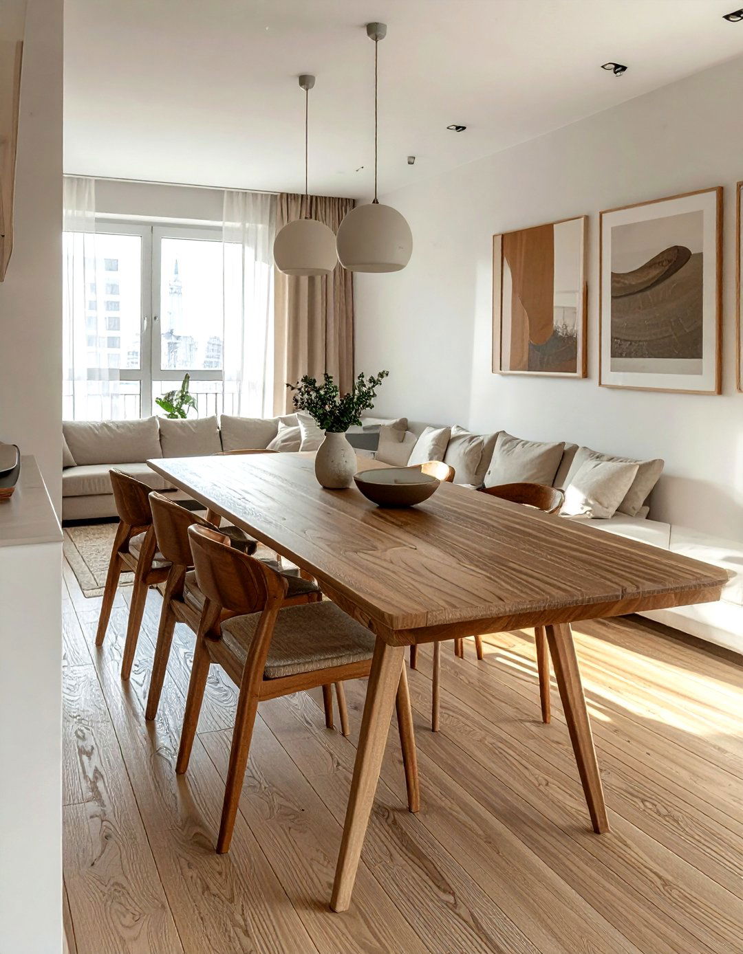 Narrow Dining Table - 30 compact dining room ideas