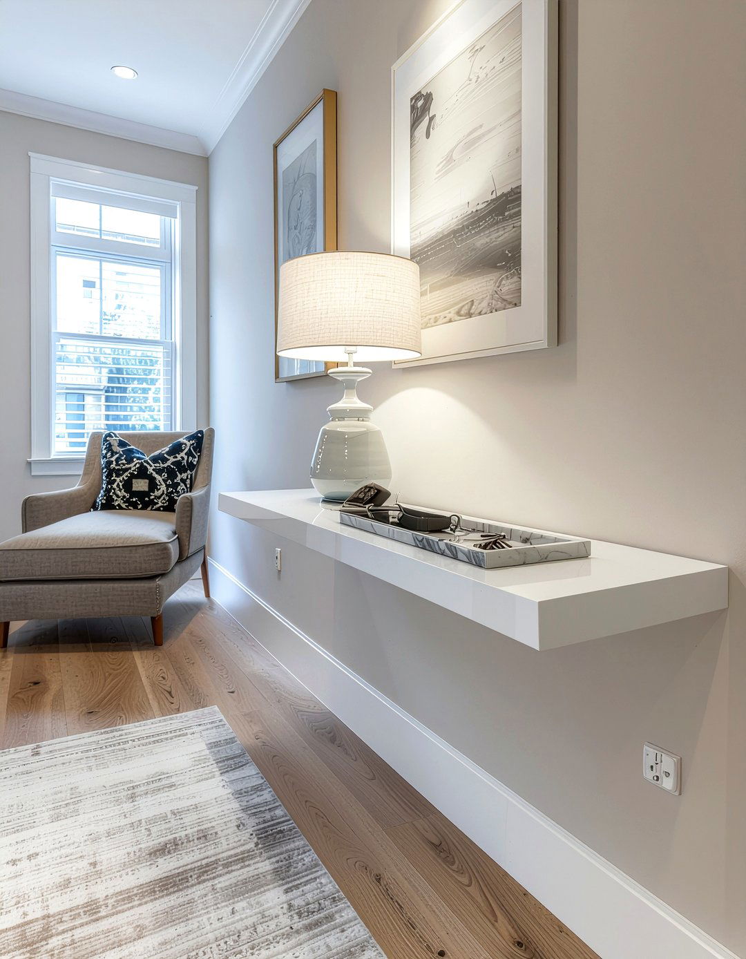 Narrow Hallway Console - 30 entryway decor ideas