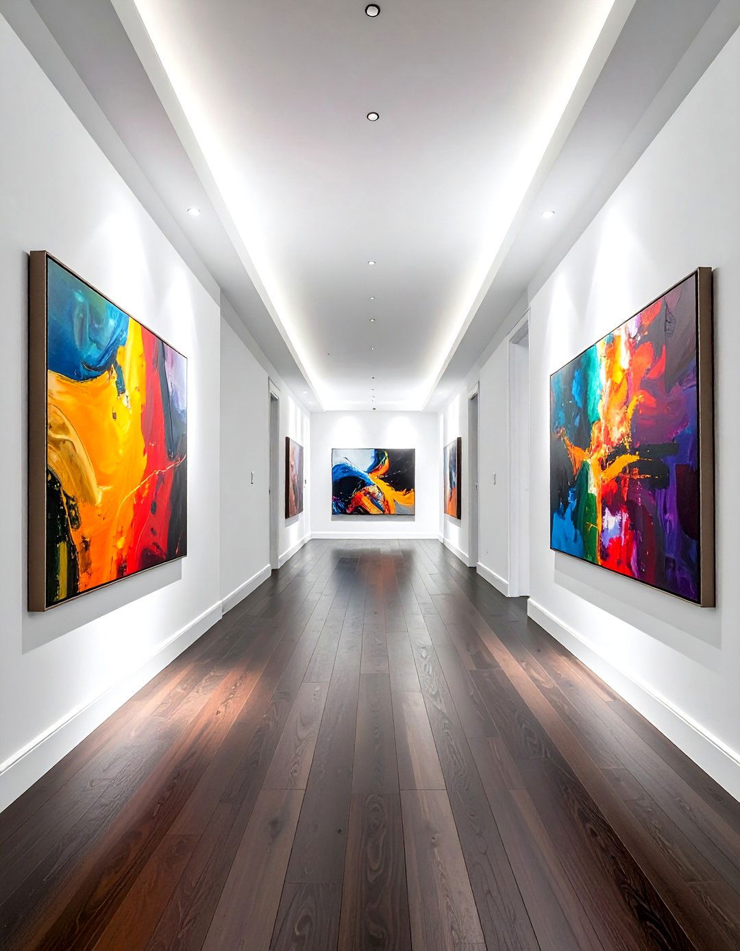 Narrow Hallway Large Scale Art - 30 narrow hallway ideas
