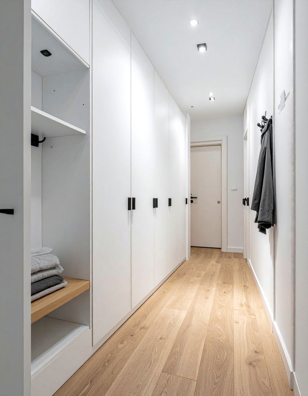 Narrow Hallway Storage - 30 living room hallway ideas