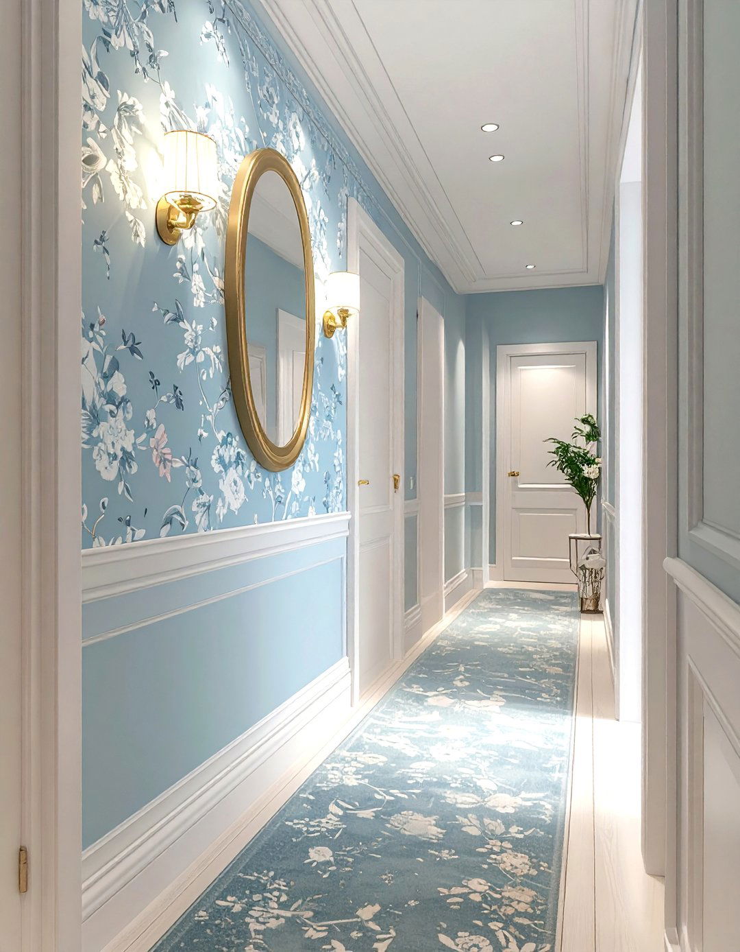 Narrow Hallway Wallpaper - 30 narrow hallway ideas