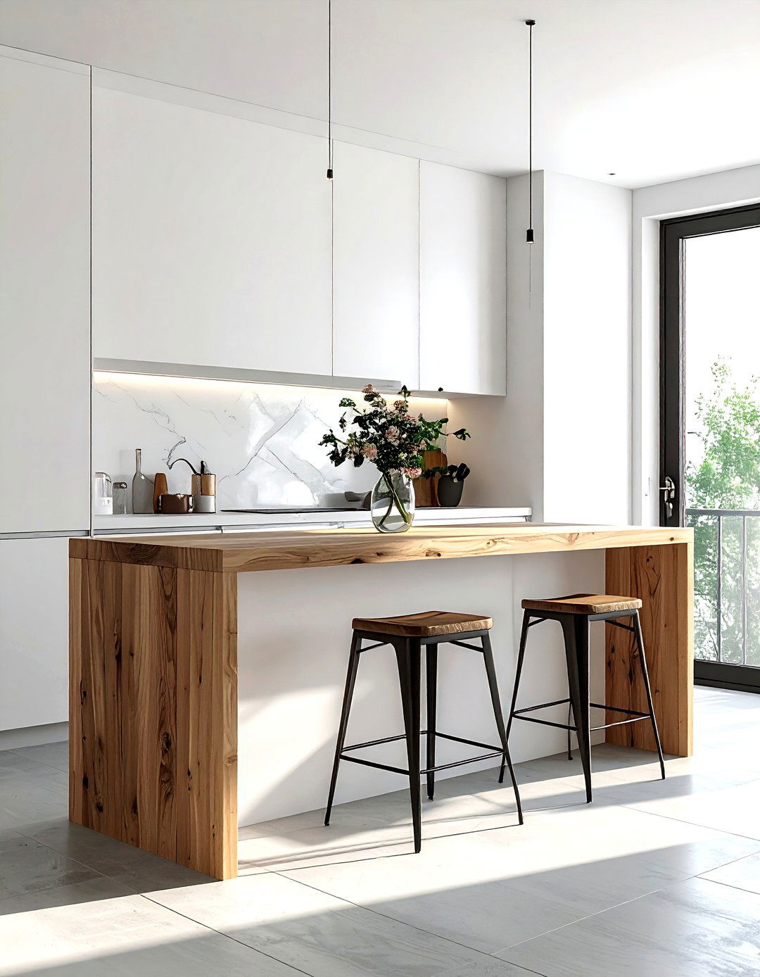 Narrow Kitchen Breakfast Bar - 30 narrow kitchen ideas