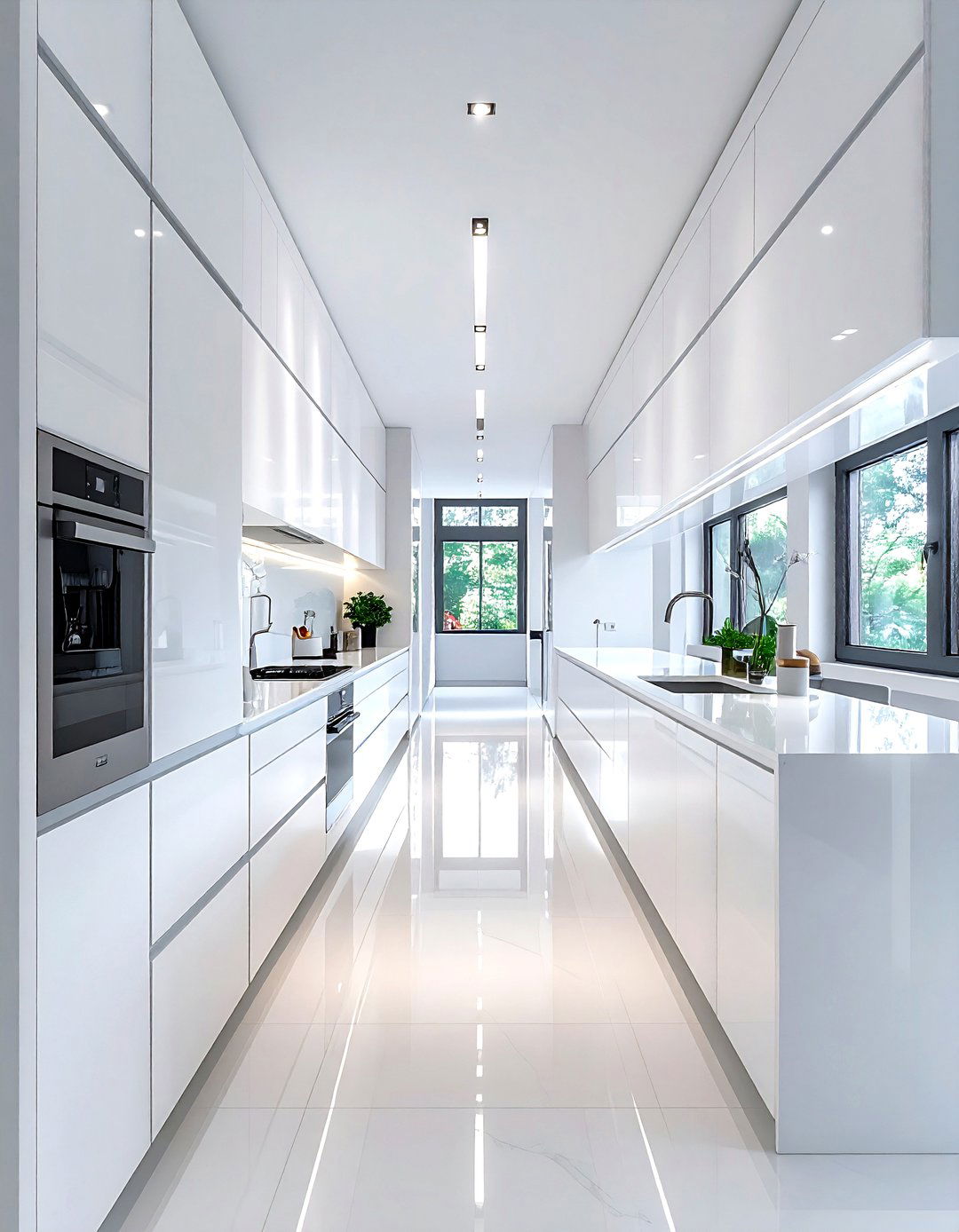 Narrow Kitchen Floor Plan - 30 kitchen floor plan ideas